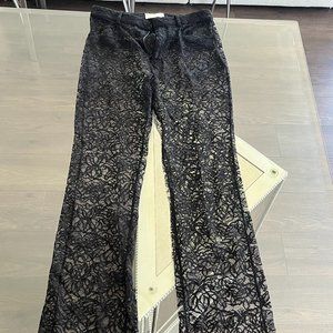 Saint Laurent Black Lace Pants and Panties
